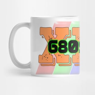 XL Block background Mug